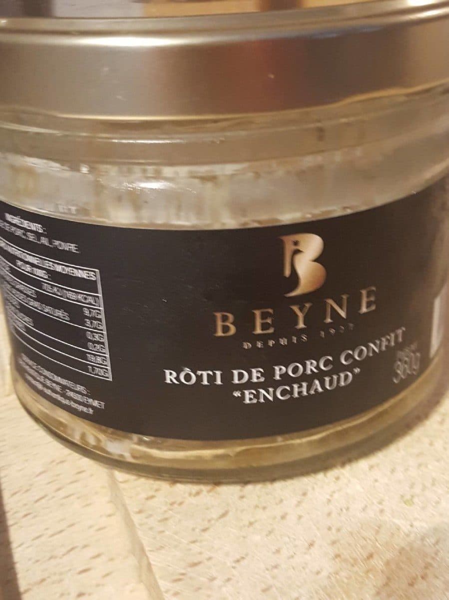 Open Food Facts Rôti de porc confit "enchaud" packshot