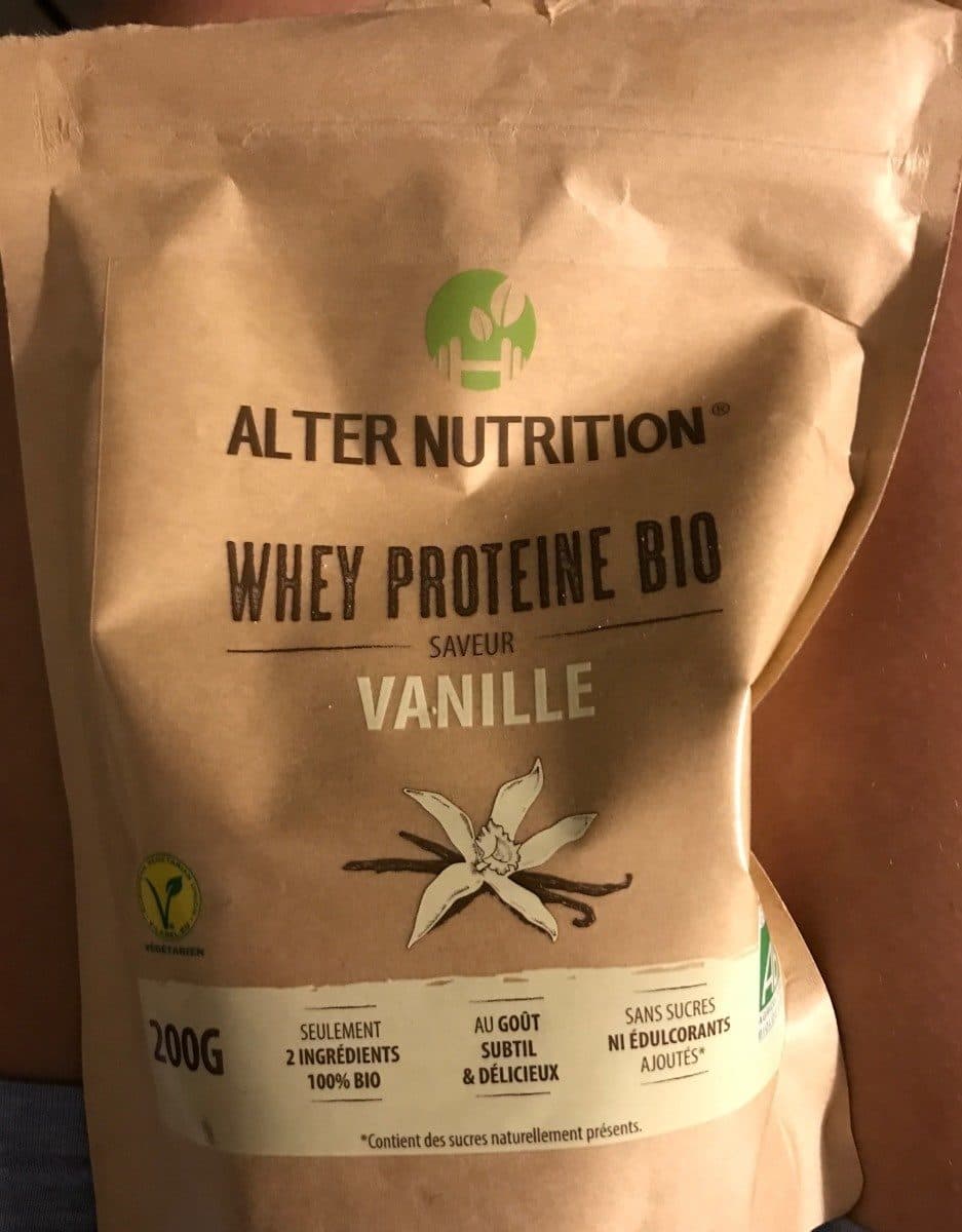 Alter Nutrition Whey proteine Bio, saveur vanille packshot