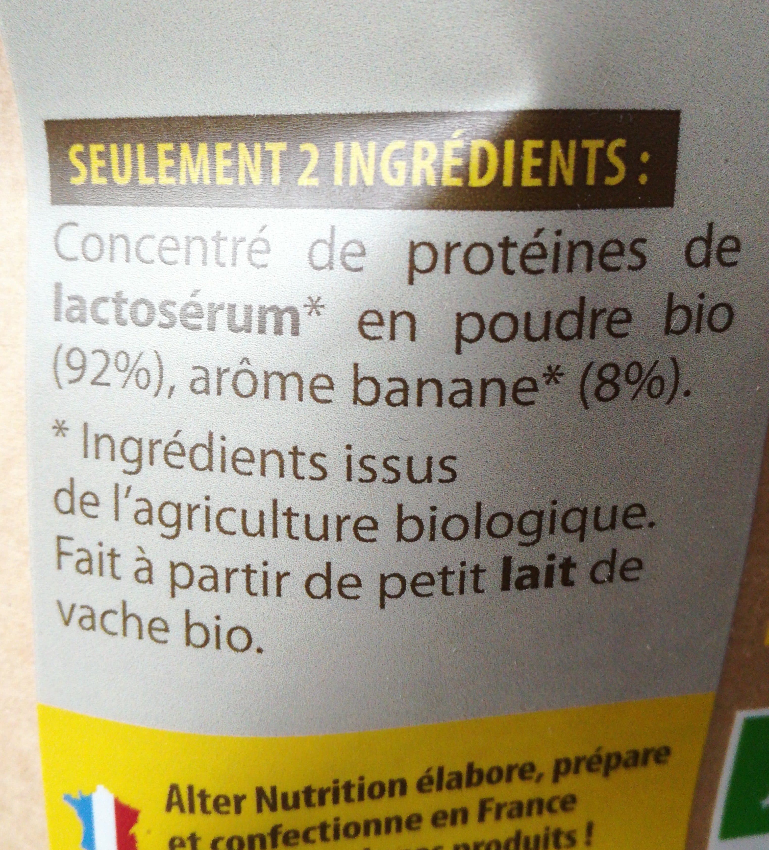 Alter NUTRITION Whey Proteine Bio Banane packshot