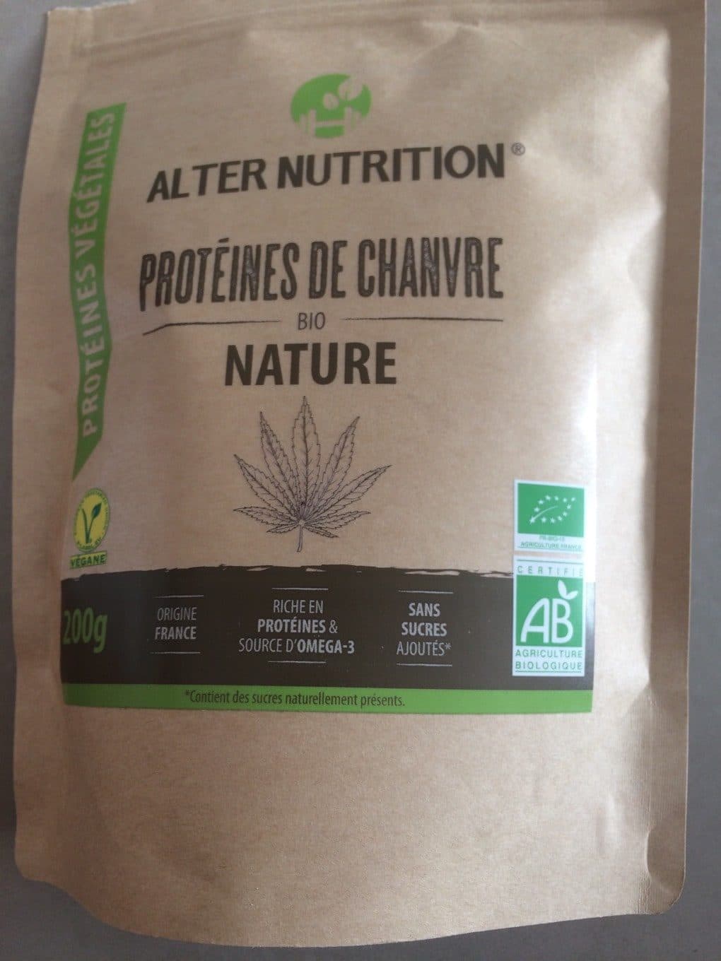 Alter Nutrition Protéines de chanvre packshot
