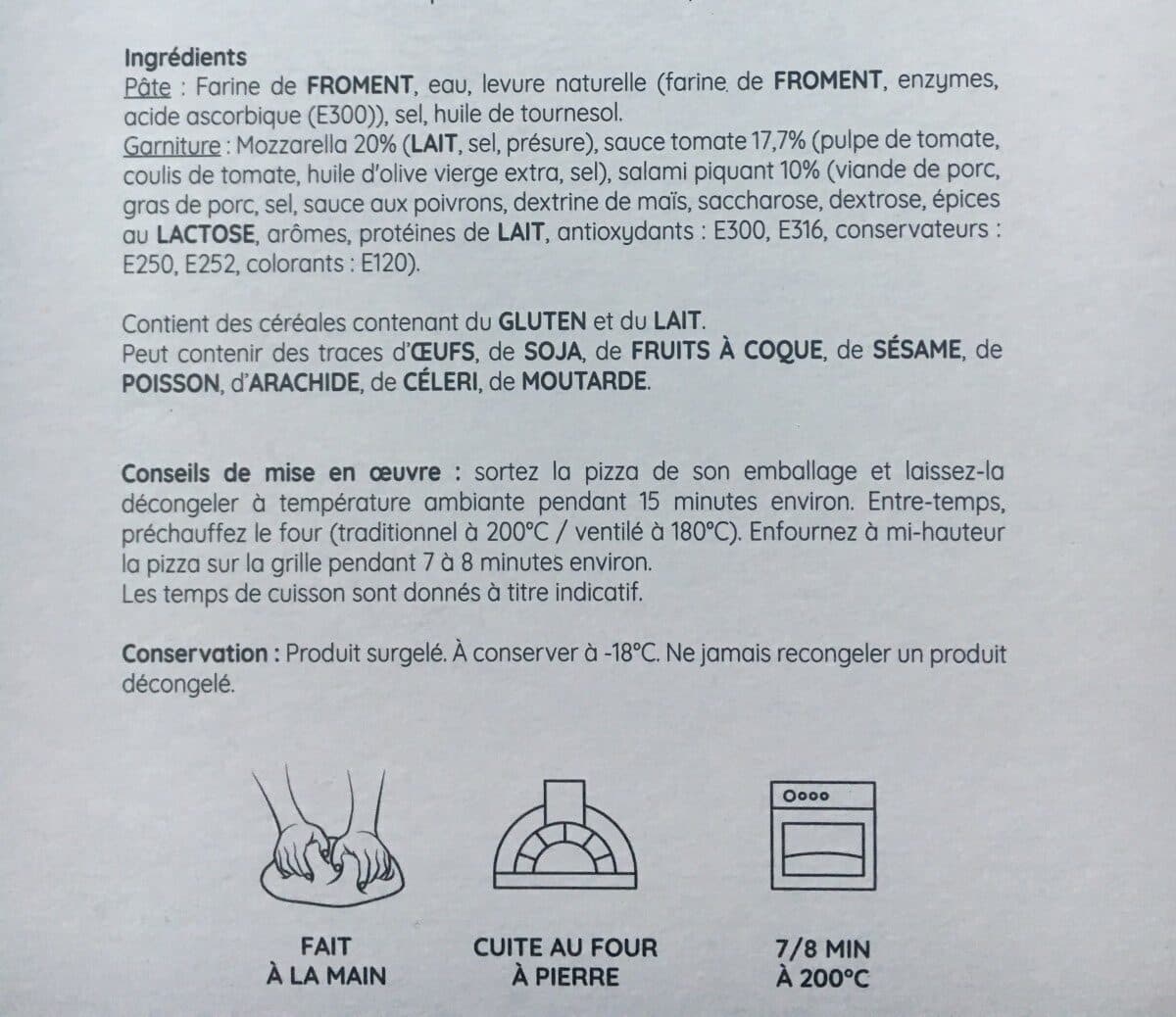 Open Food Facts Pizza napolitaine diavola packshot