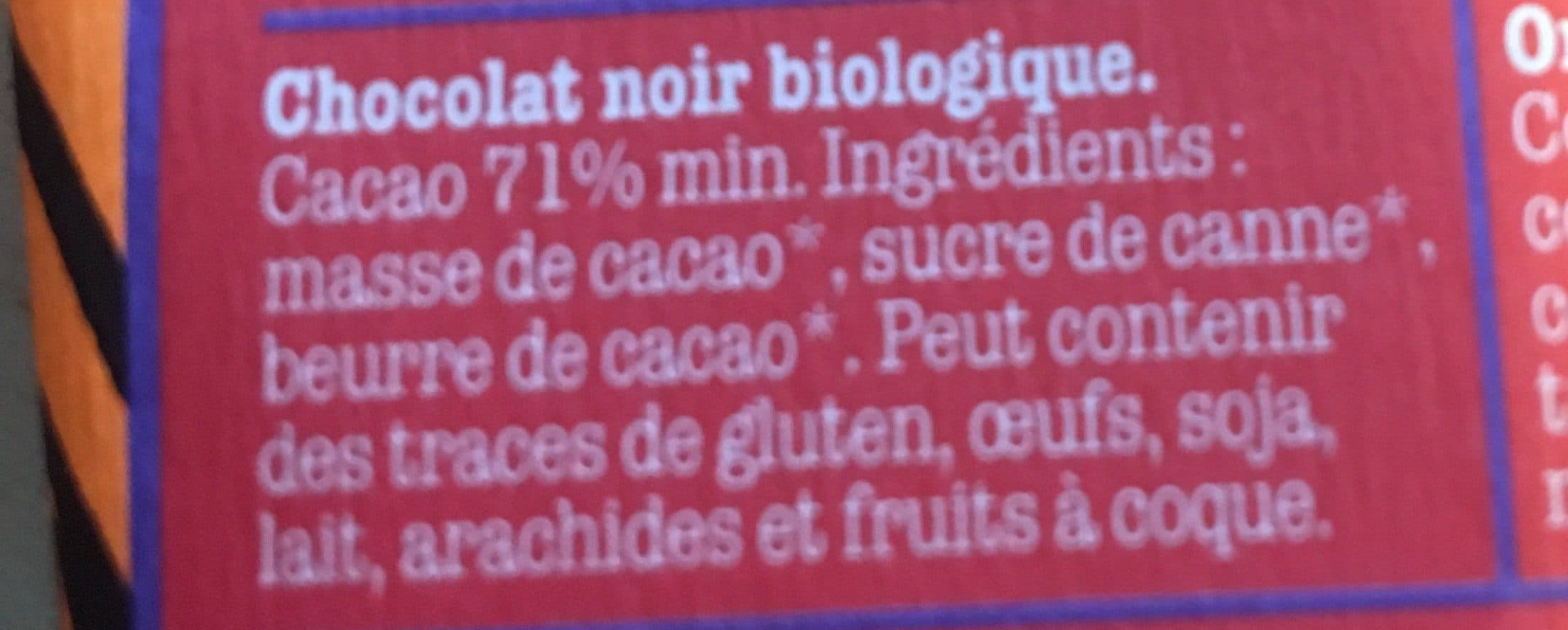 Le Chocolat des Français Tablette chocolat noir 71% packshot