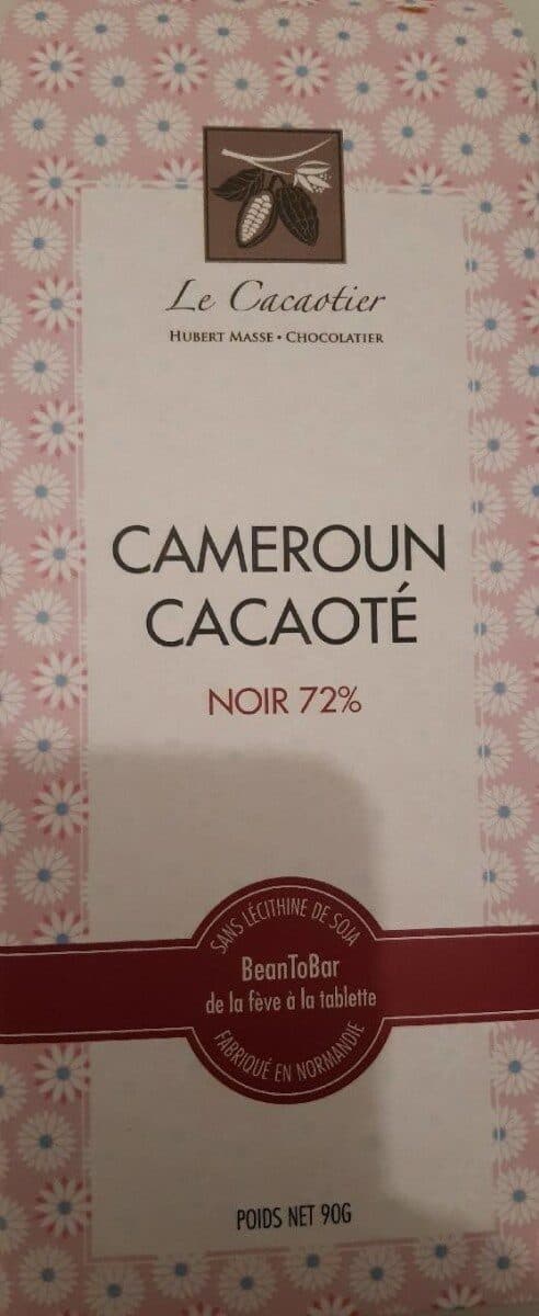 Le Cacaotier Chocolat noir tablette packshot