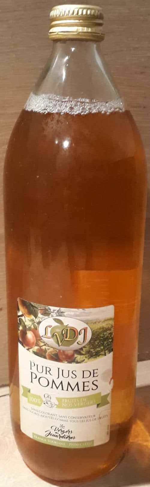 Les vergers des Jouardières Pur jus de pommes packshot