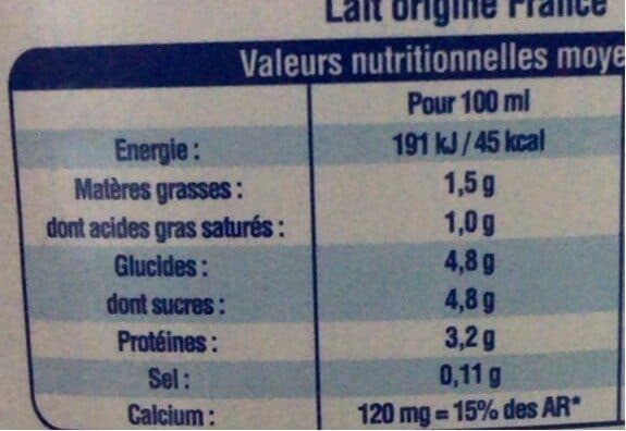 Open Food Facts Lait bio packshot