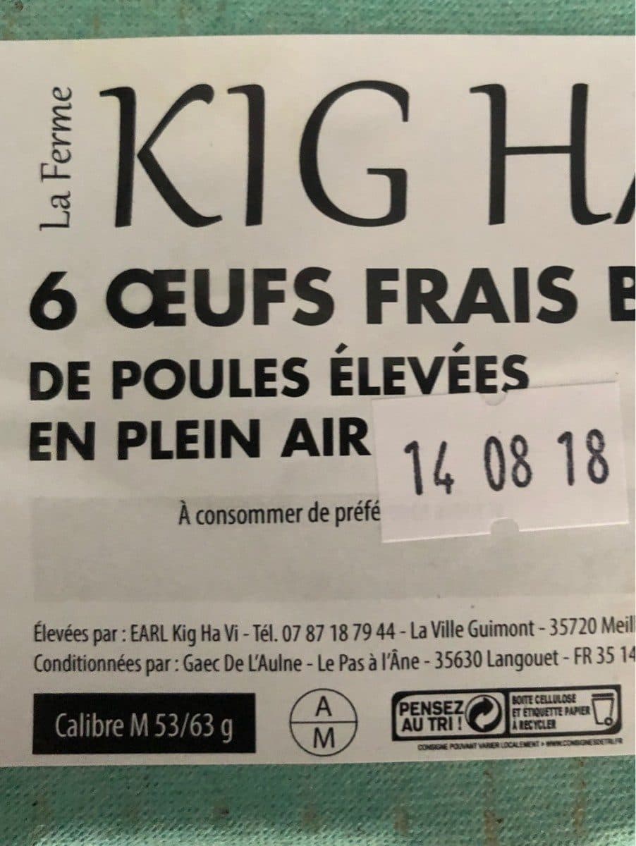 Open Food Facts Oeufs packshot