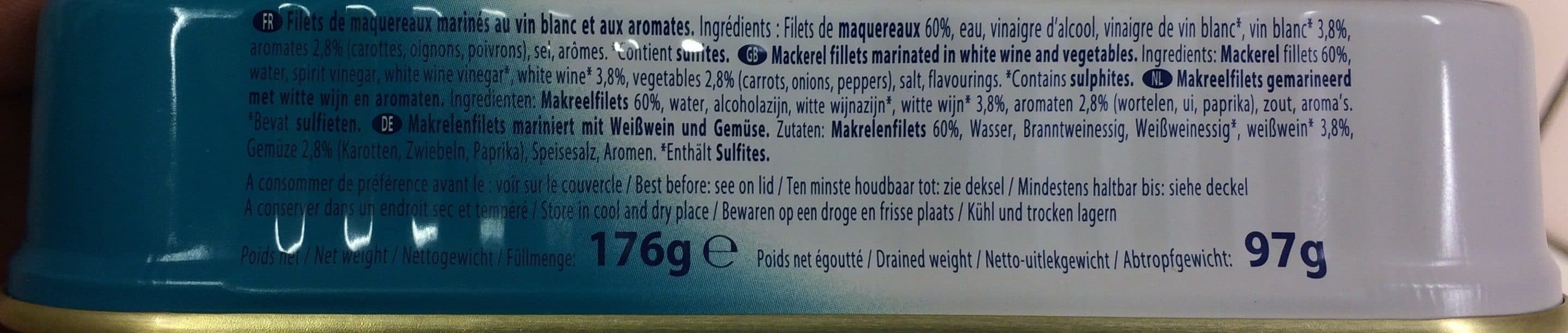 Open Food Facts Filet de maquereaux packshot