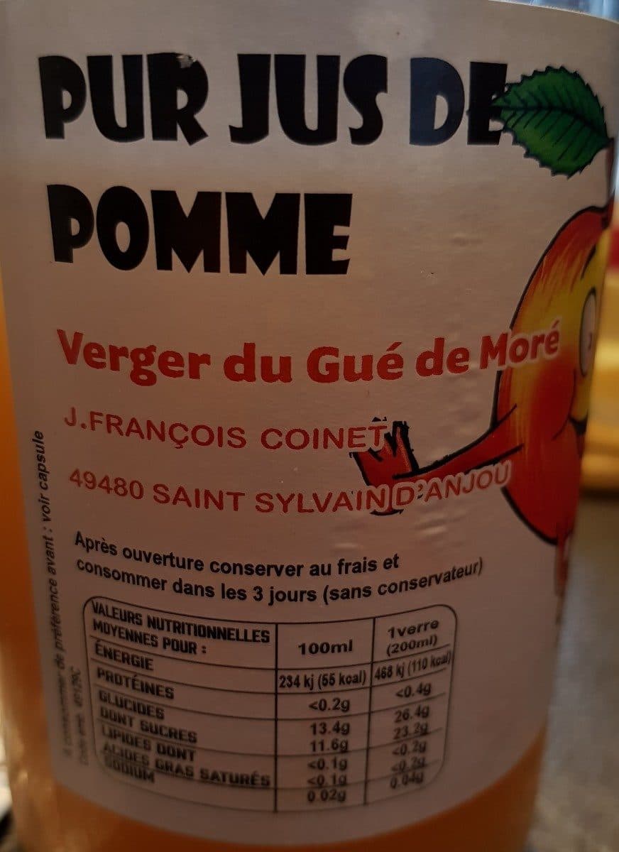 Open Food Facts Pur jus de pomme packshot