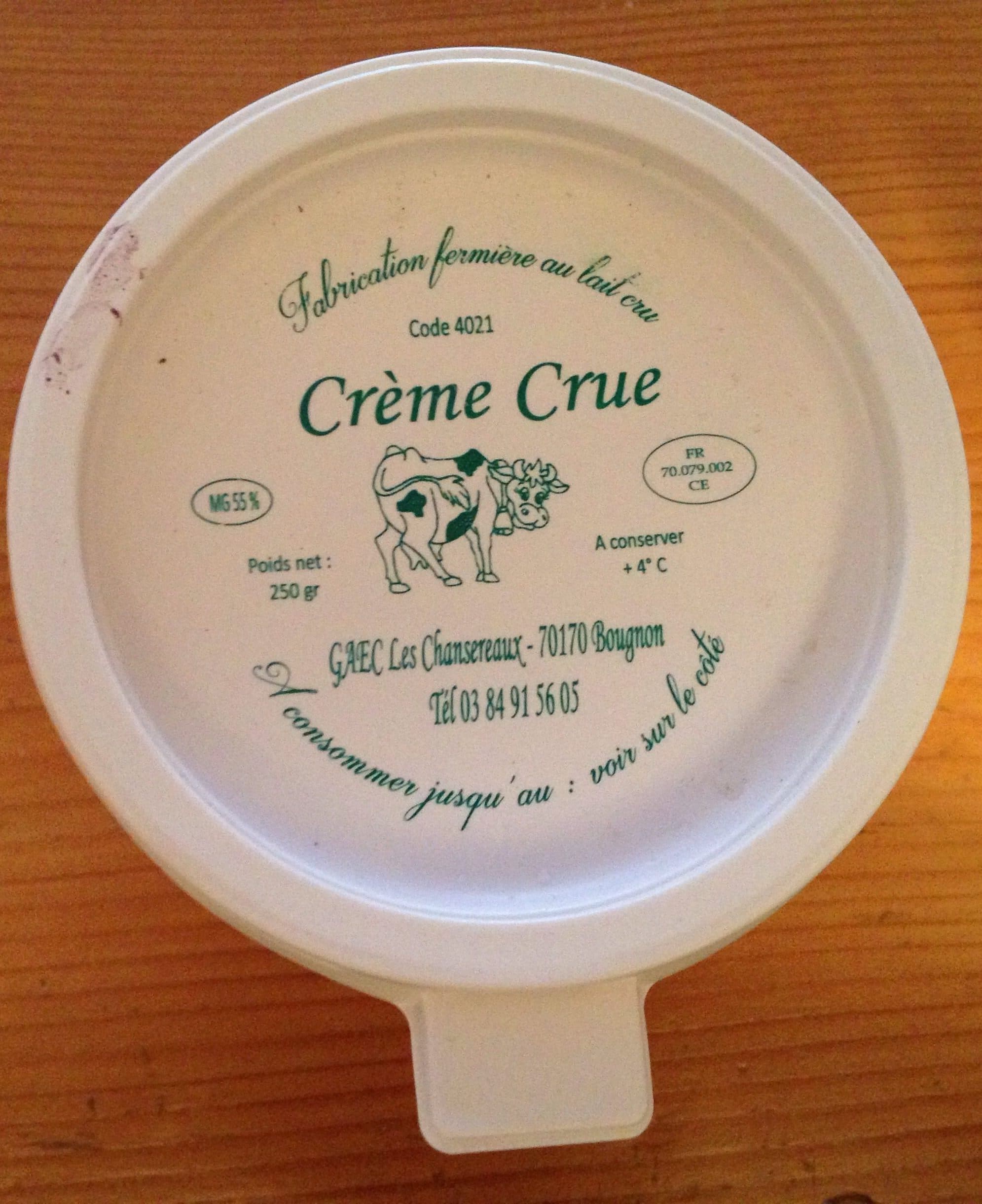 GAEC Les Chansereaux Crème Crue packshot
