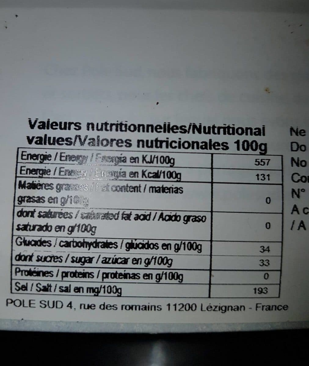 Open Food Facts Sorbet mangue packshot