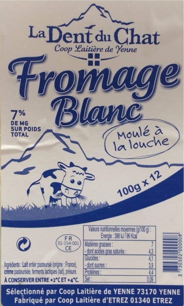 Open Food Facts Fromage blanc packshot