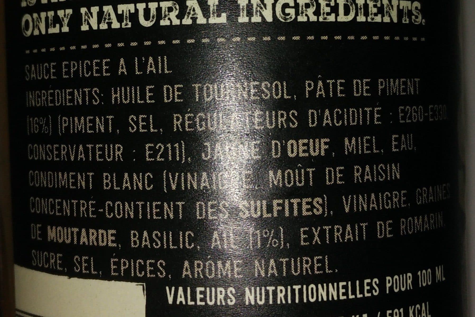 Open Food Facts Spicy garlic packshot