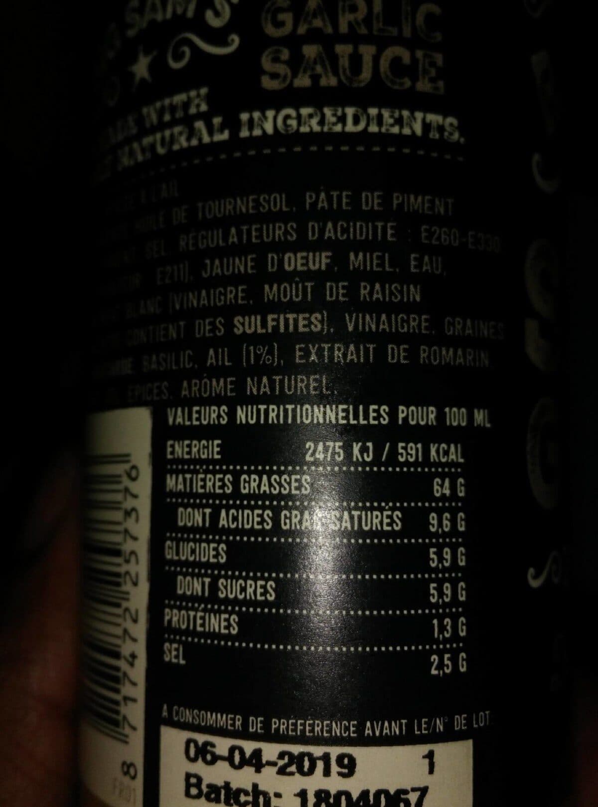 Open Food Facts Spicy garlic packshot