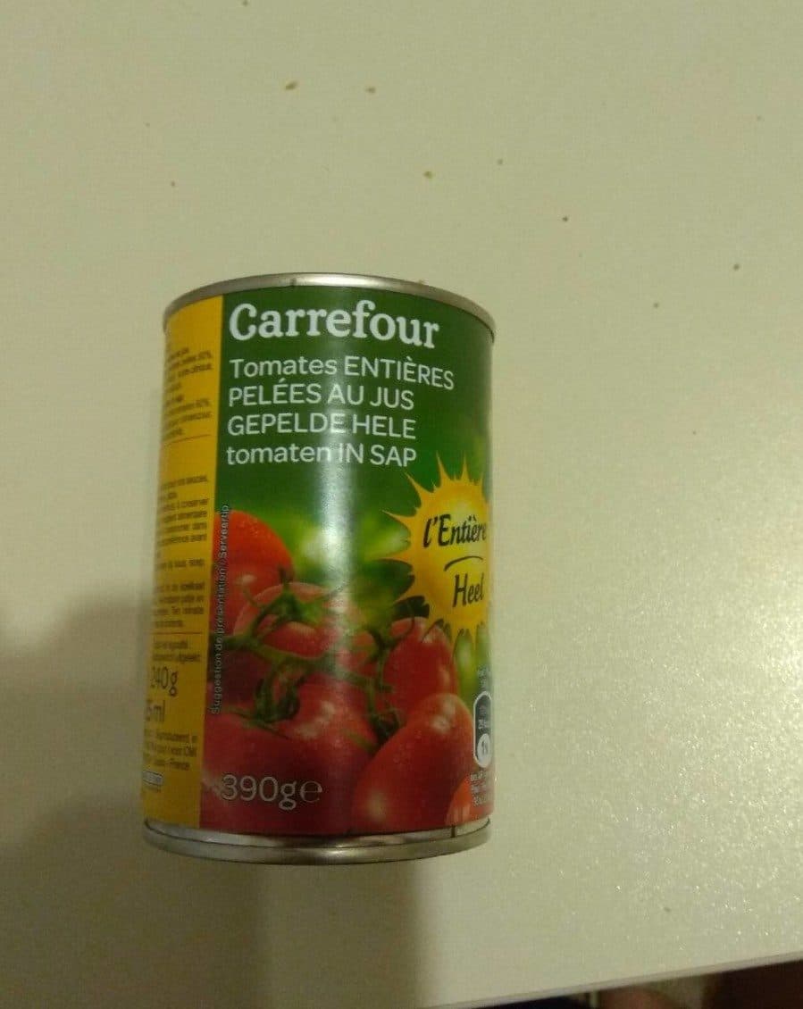 Open Food Facts Tomates entières pelées au jus carrefour packshot