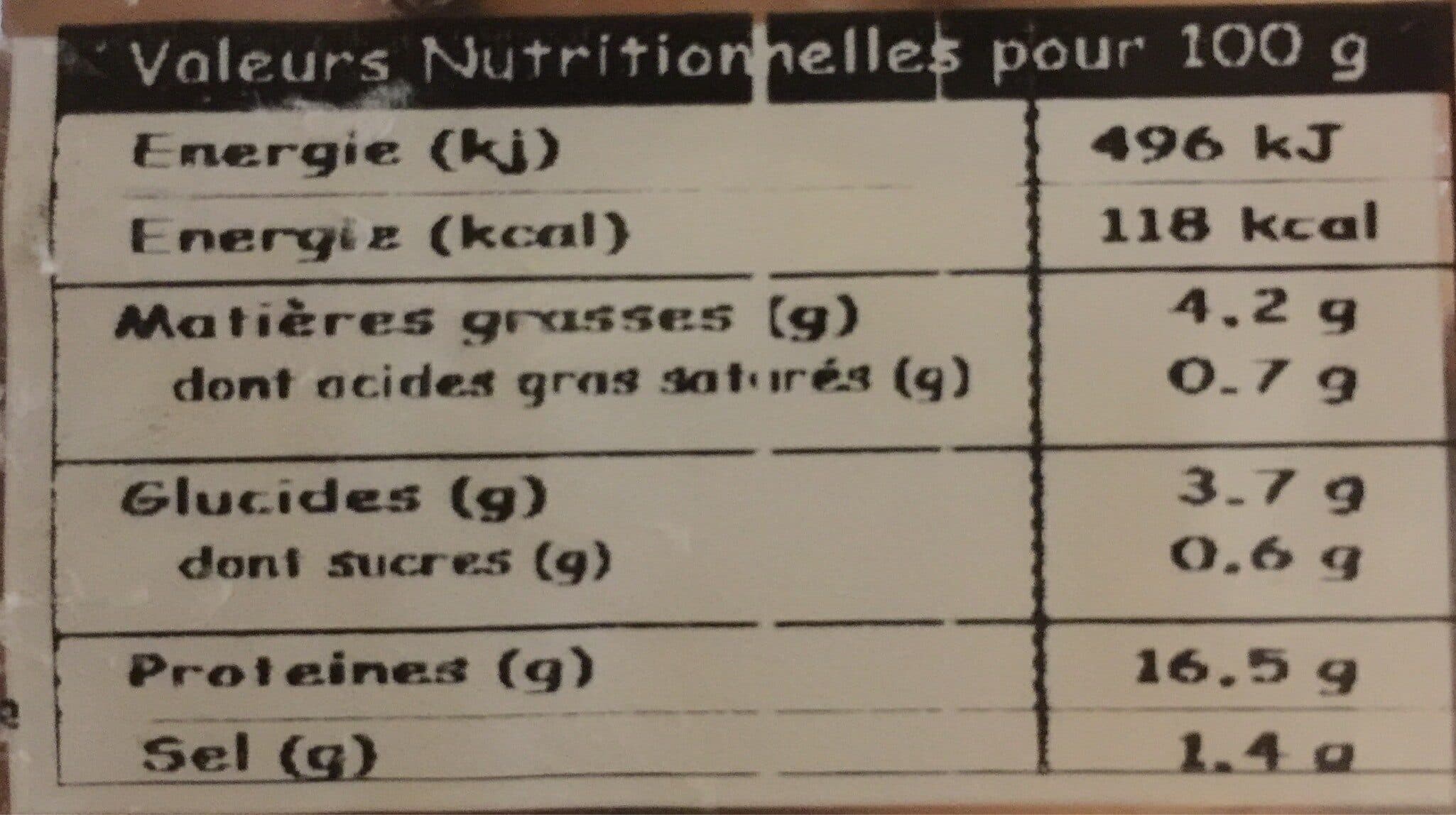 Marin Vendéen Saucisses aux 3 poissons packshot