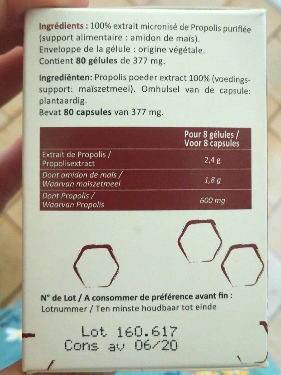 Open Food Facts Propolis Ultra packshot
