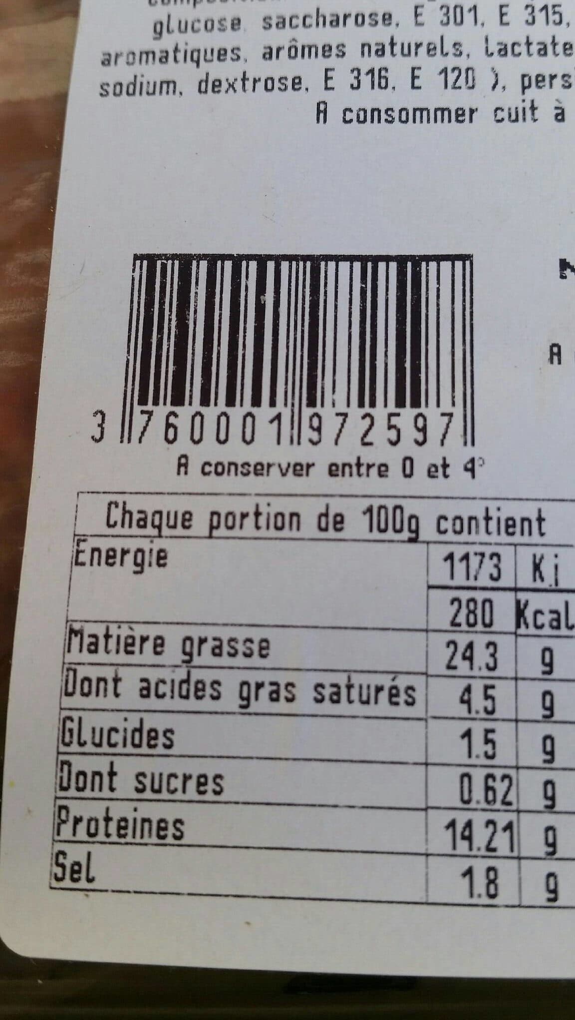 Open Food Facts Chipolatas herbes de provence packshot