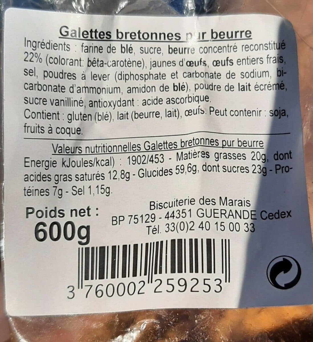 Open Food Facts Galettes bretonnes pur beurre packshot