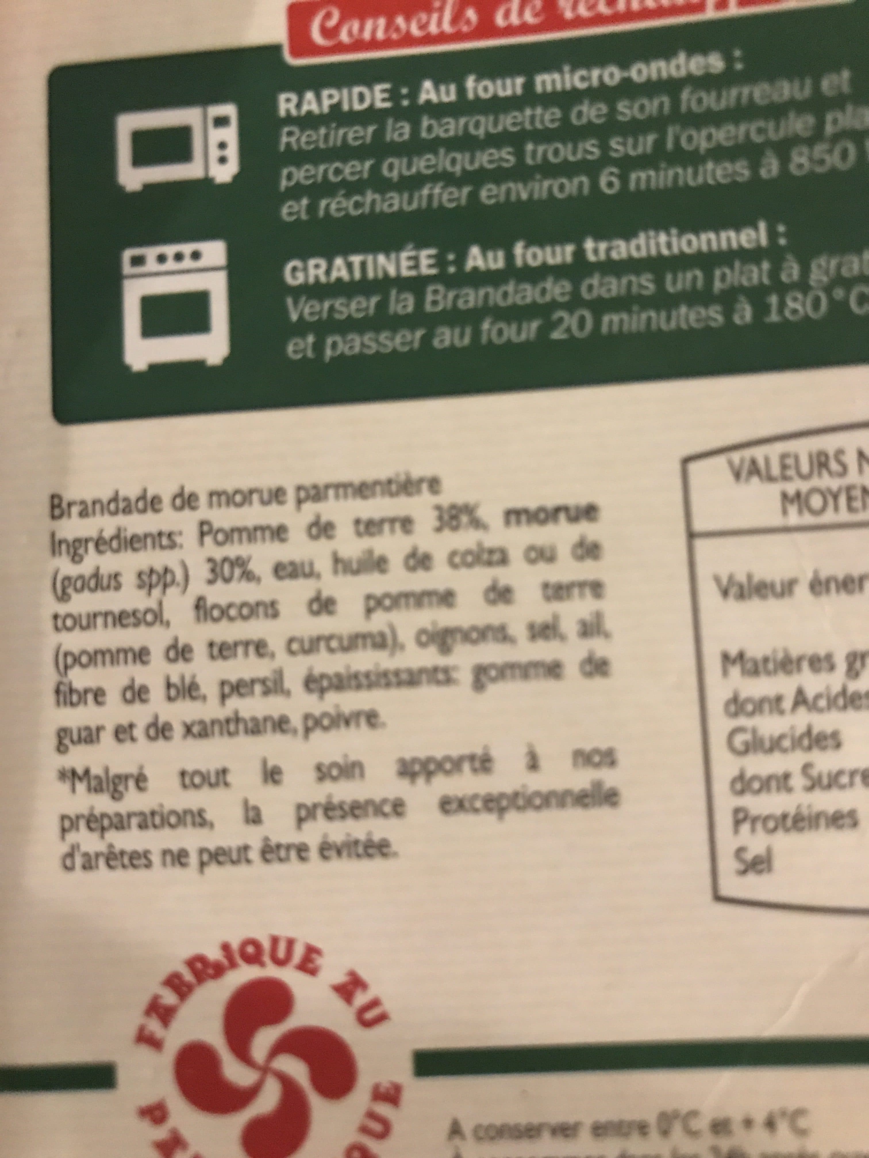 Pecheries Basques Brandade de morue parmentiere packshot