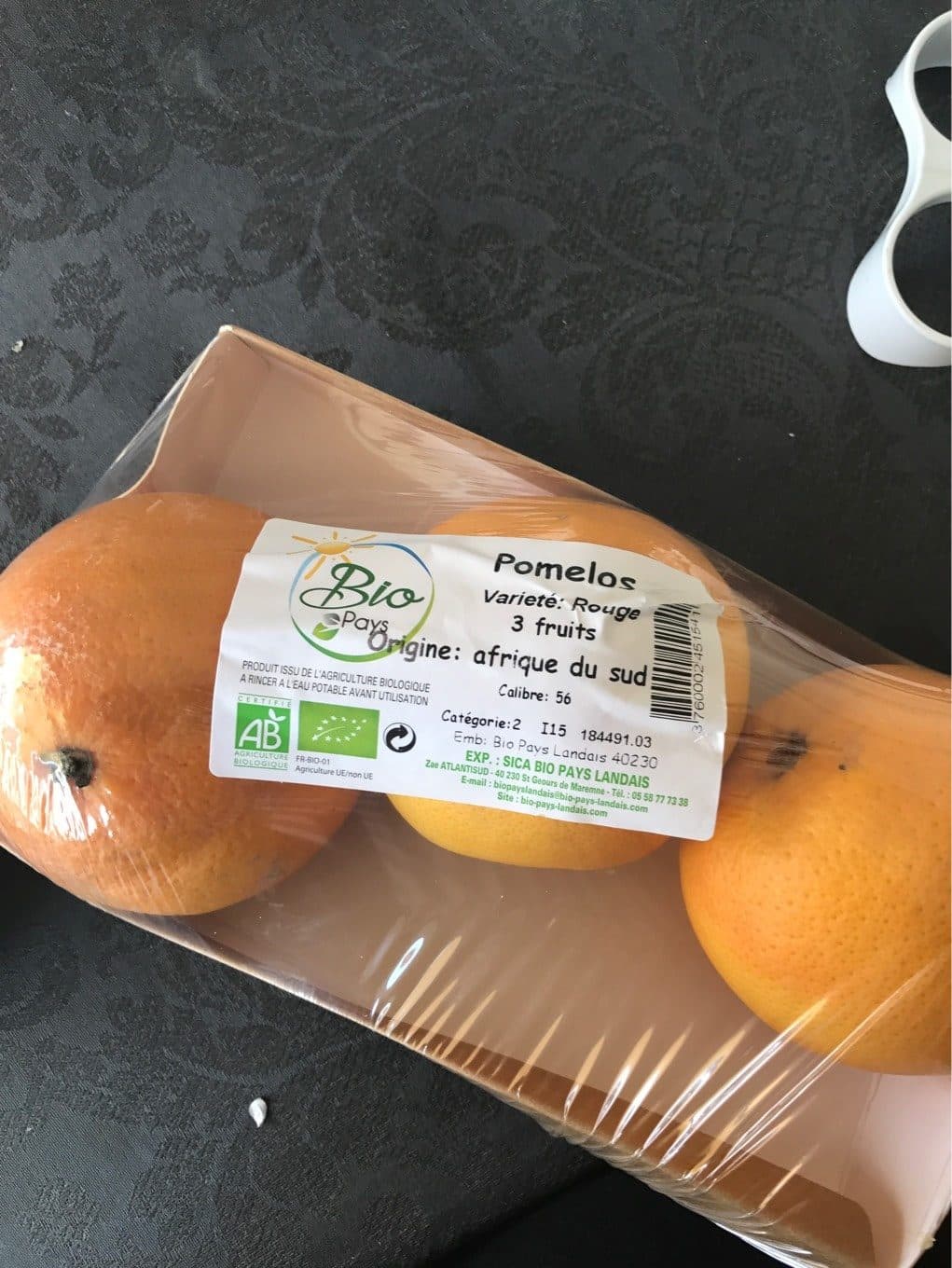 Bio Pays Pomelos Variété Rouge packshot