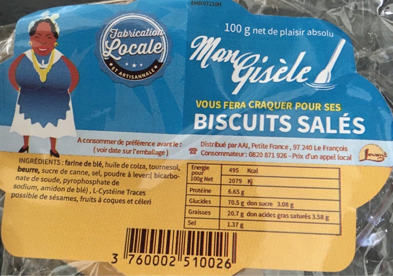 ManGisèle Biscuits salés packshot