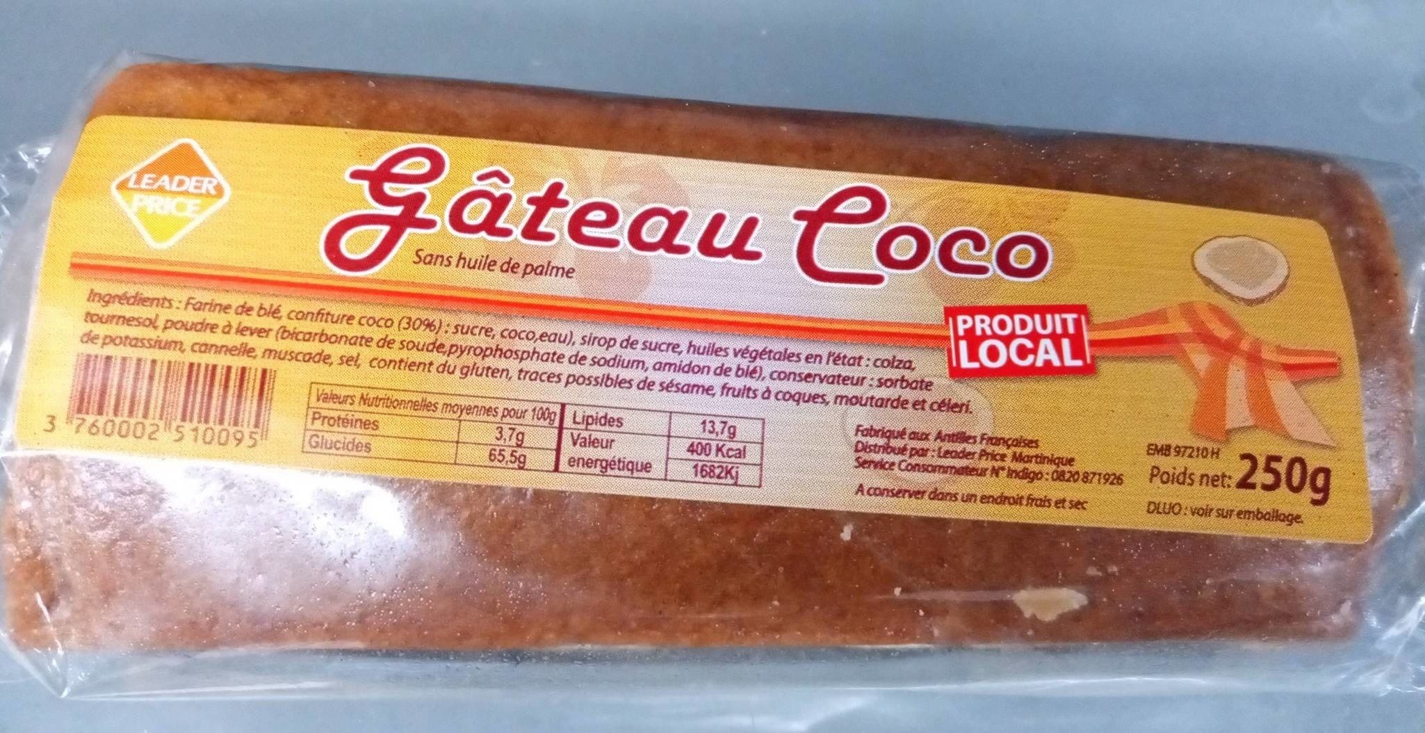 Leader Price Gâteau coco packshot