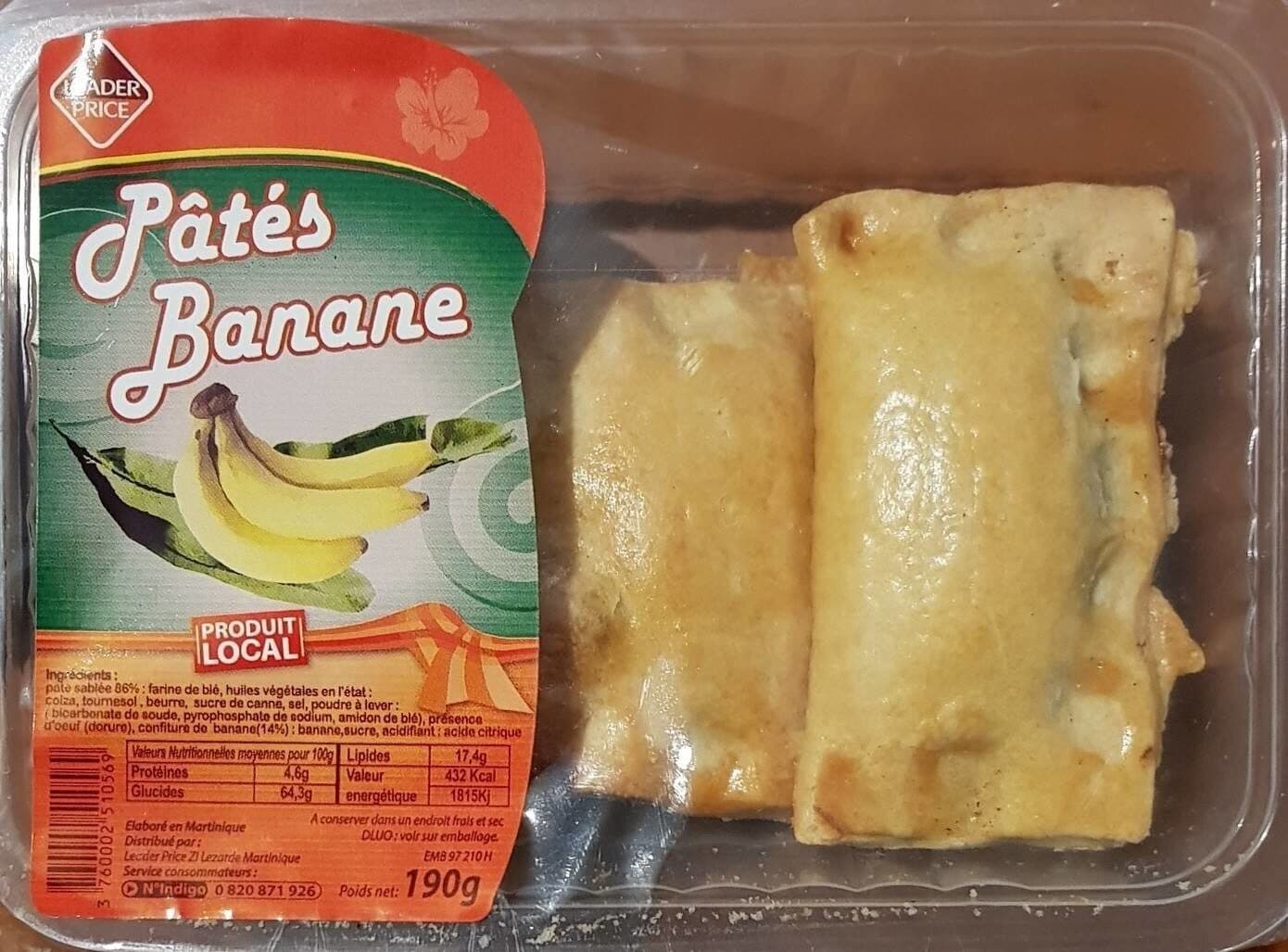 Man Gisèle Pâtés banane packshot