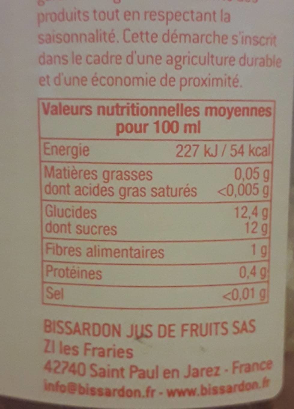 Jean Louis Bissardon Pêche de vigne nectar packshot