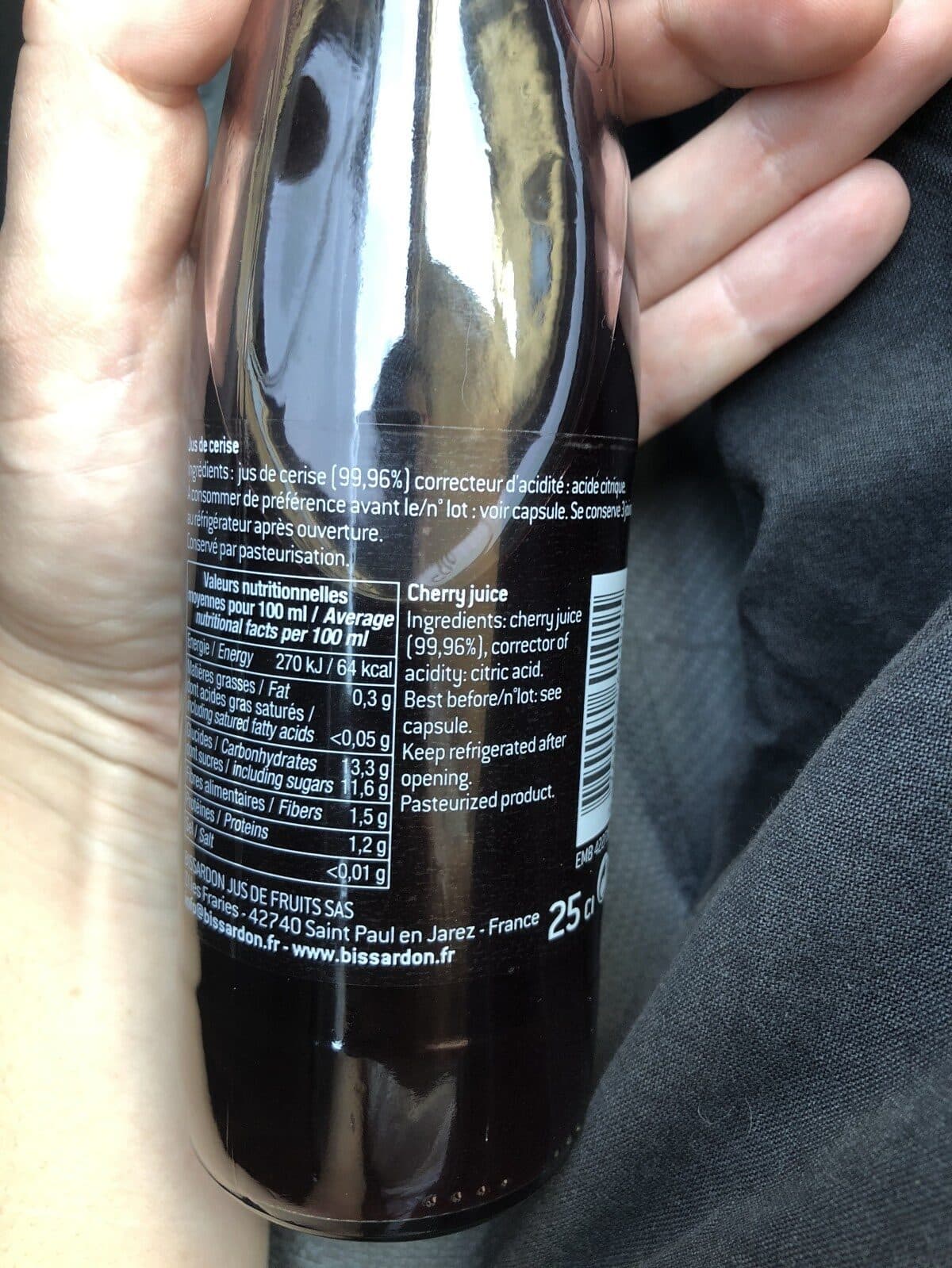 Jean-Louis Bissardon Jus de cerise packshot