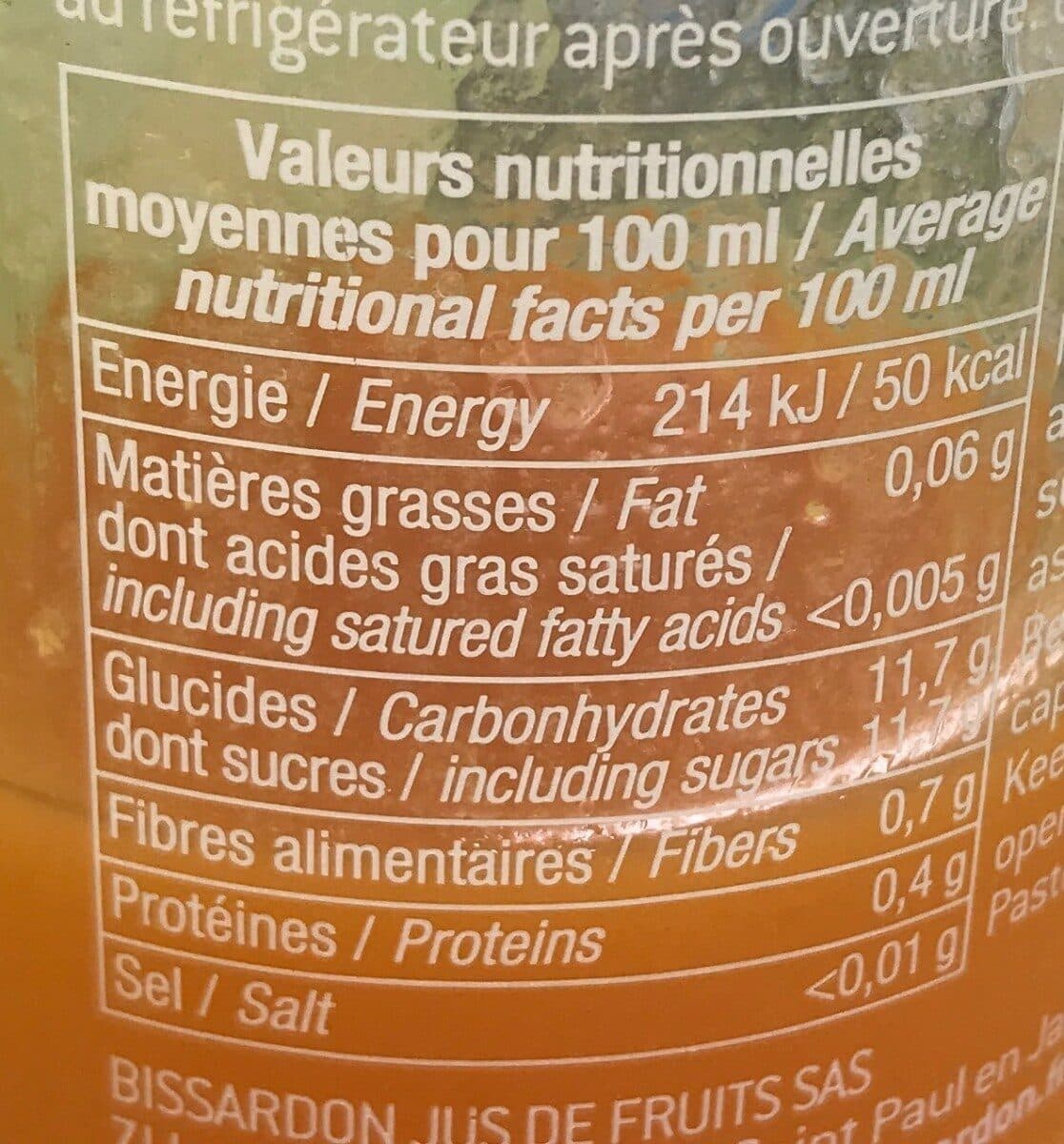 Open Food Facts Nectar d'ananas packshot