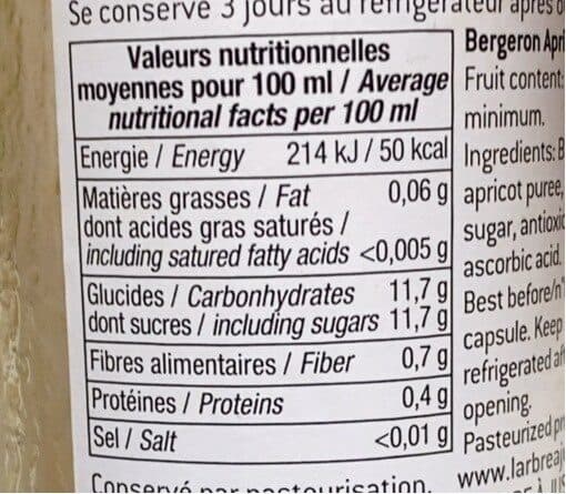 L'ARBRE À JUS Nectar d'abricot Bergeron packshot