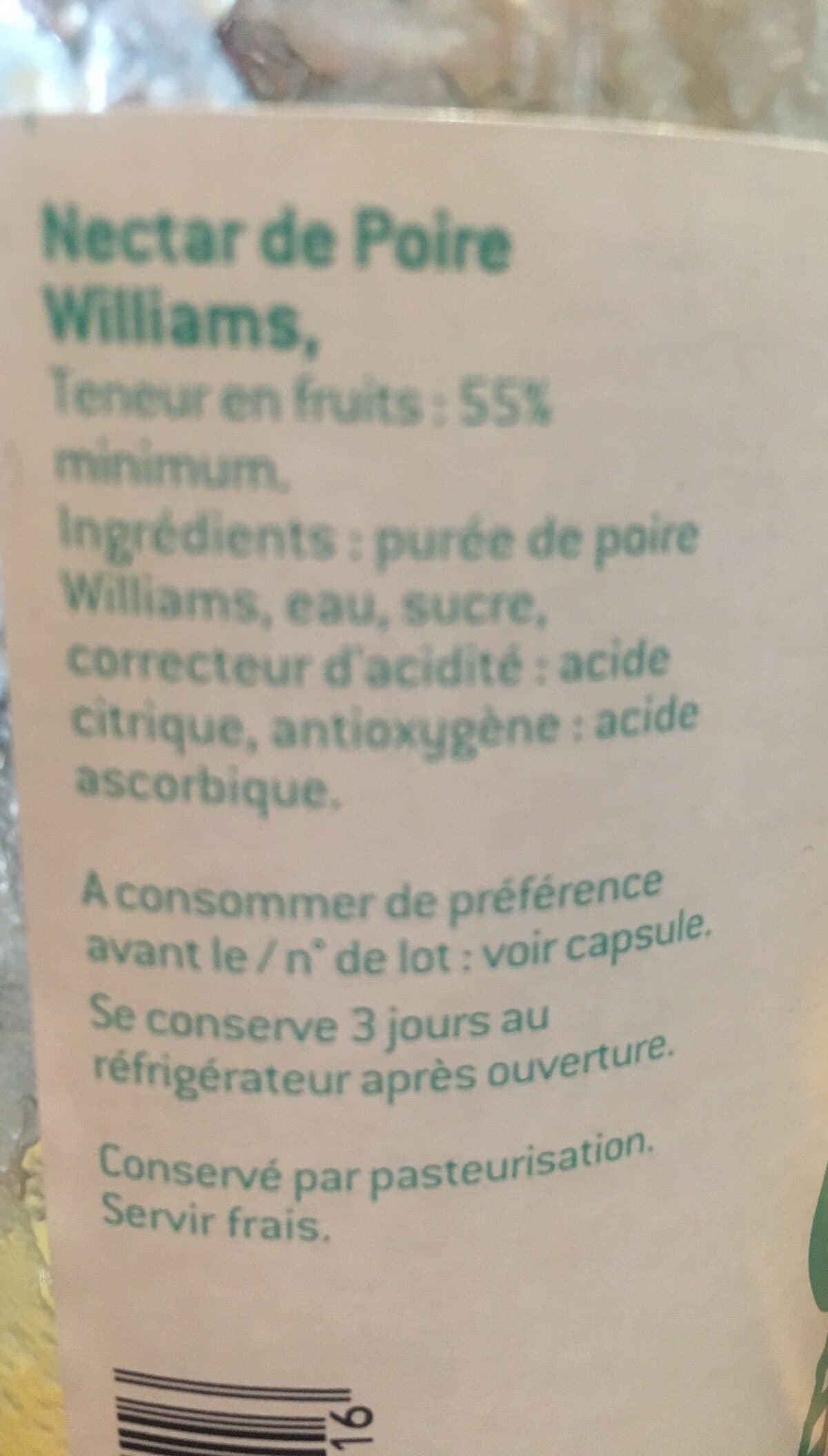L'Arbre à Jus Poire williams nectar packshot