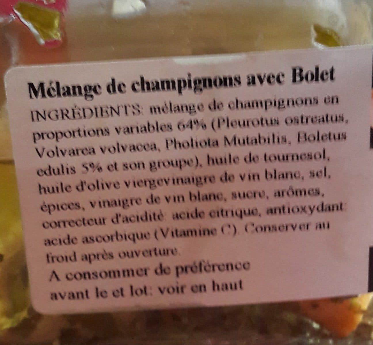 Open Food Facts Mélange de champignons avec bolet packshot