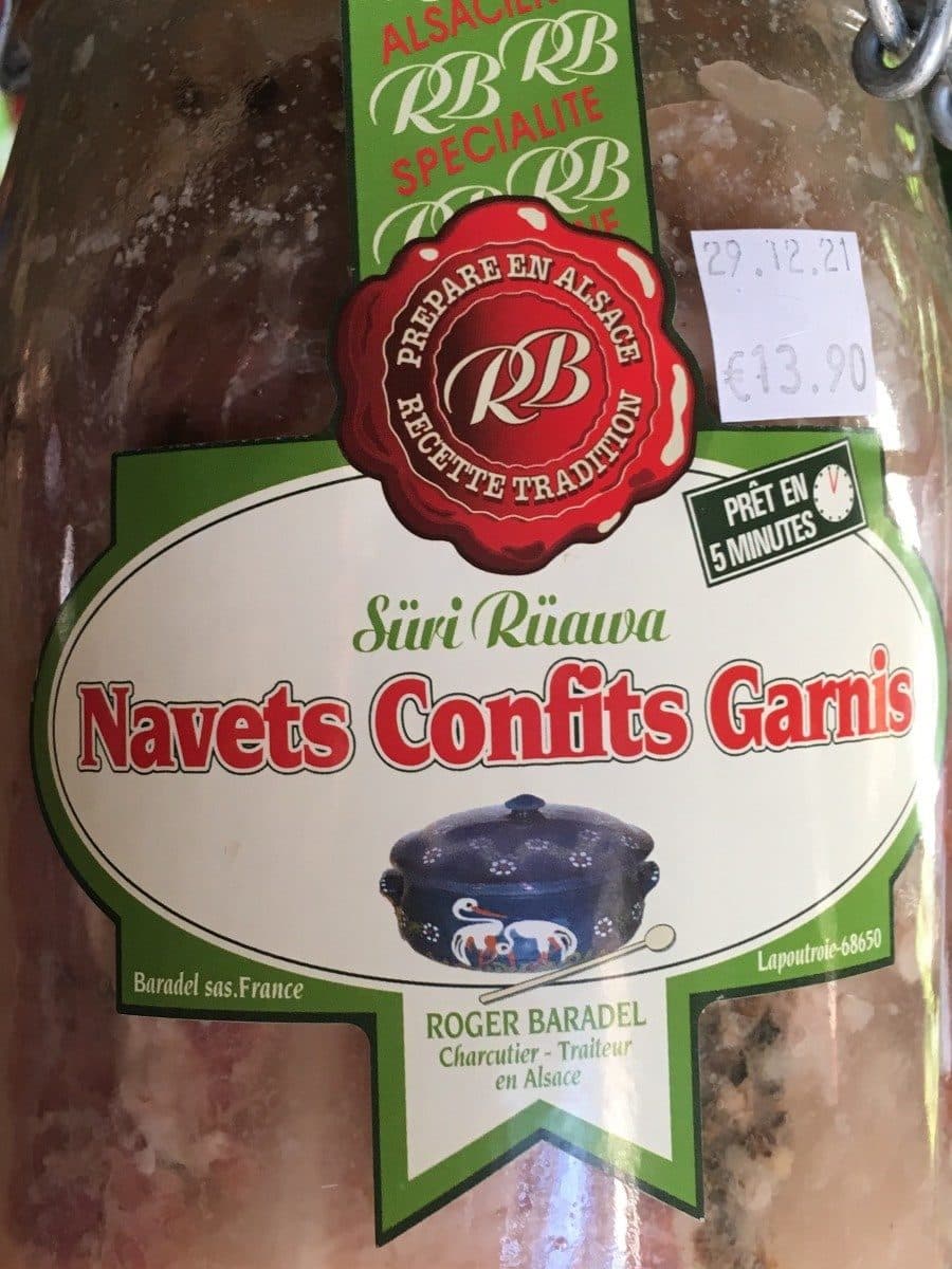 Roger Baradel Navets confits garnis packshot