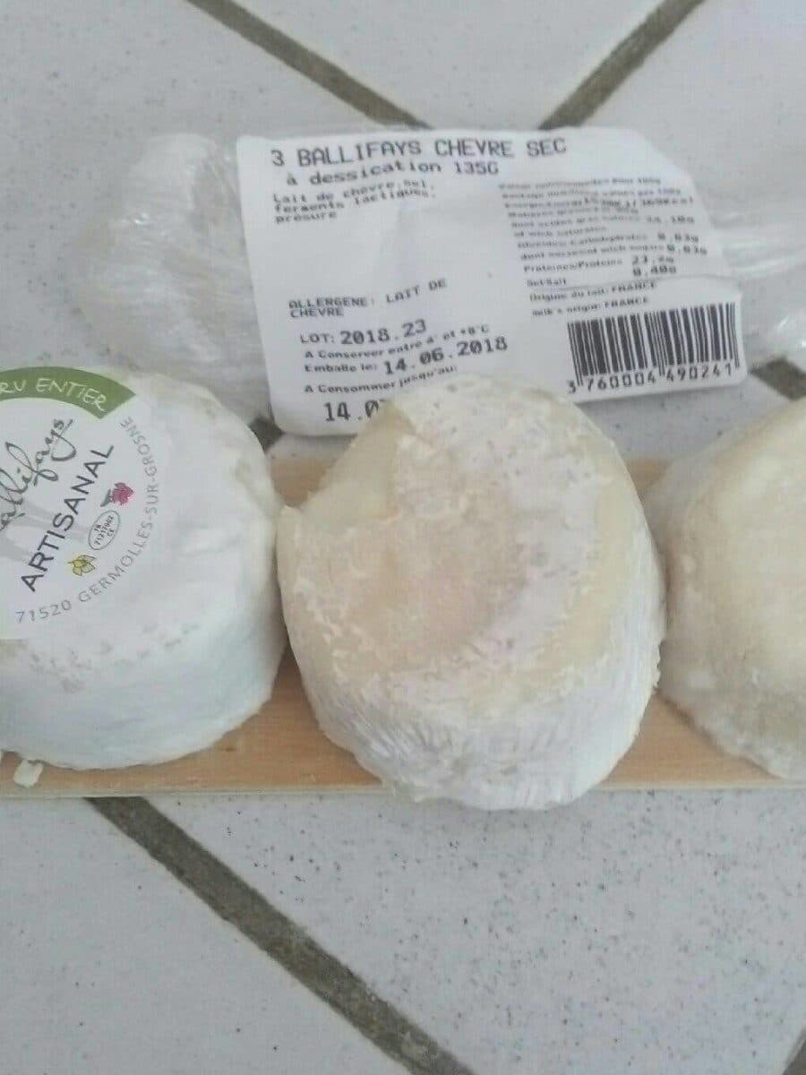 Domaine des Ballifays Fromage de chèvre au lait cru entier (45 % MG) packshot