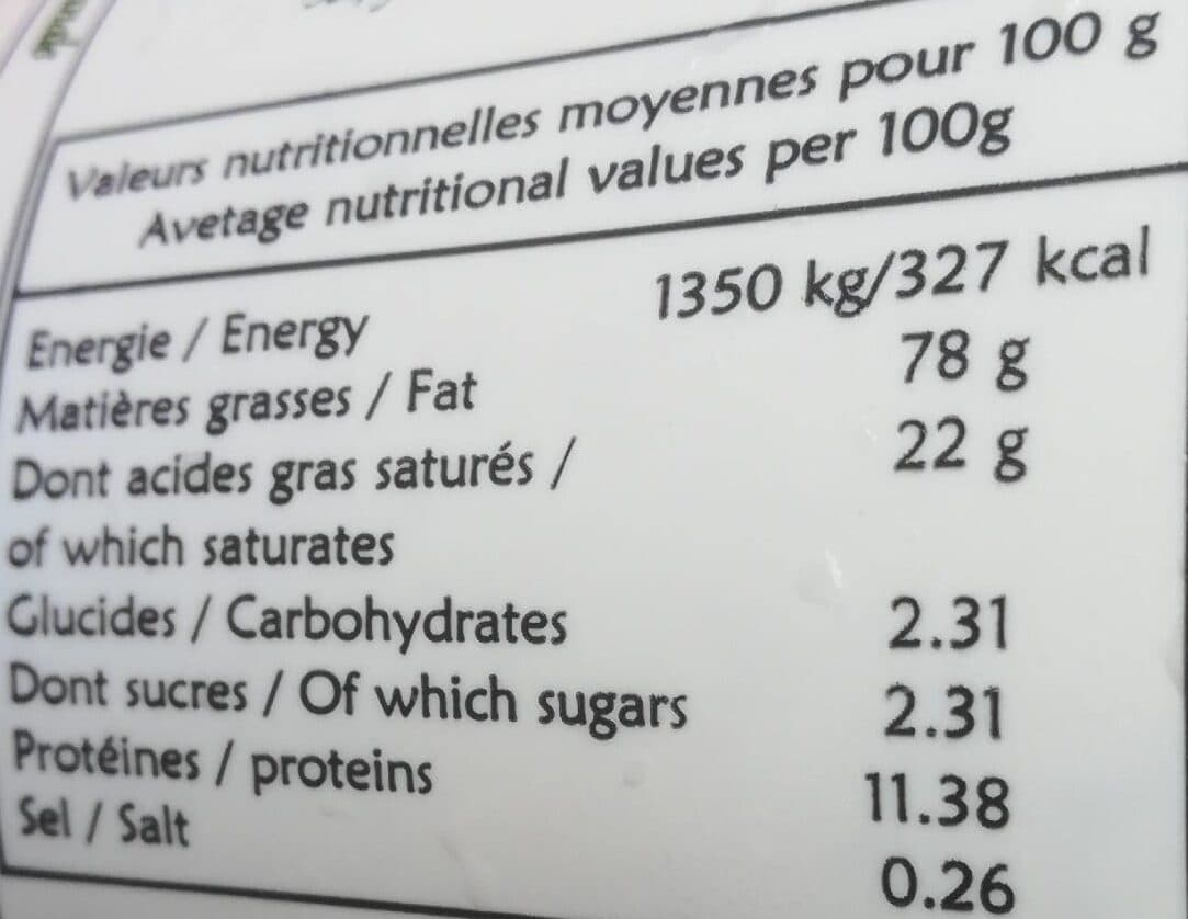 Open Food Facts Fromage de chevre fort au lait cru LES BALLIFAYS, 73%MG packshot