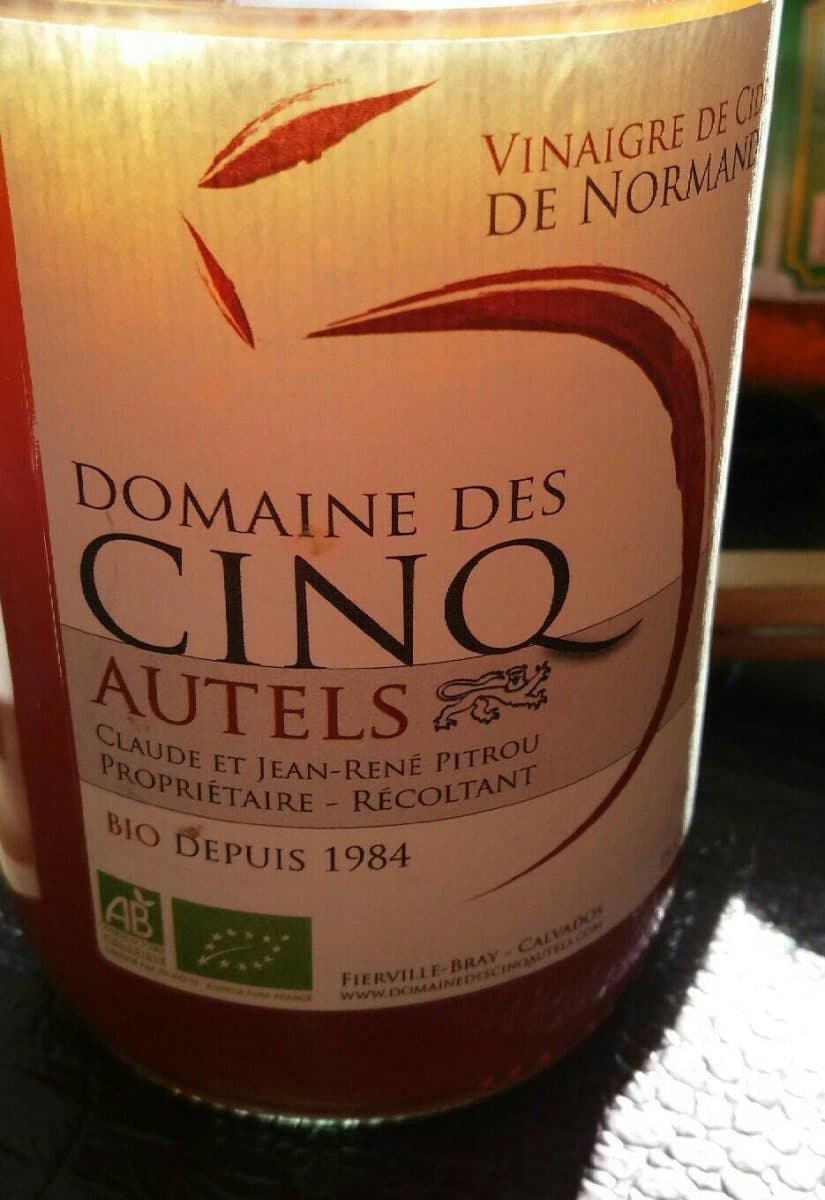 Domaine des cinq autels Vinaigre de cidre packshot