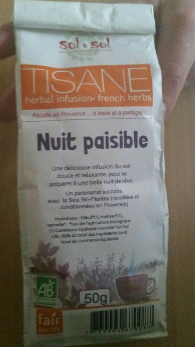 Open Food Facts Tisane nuit paisible packshot