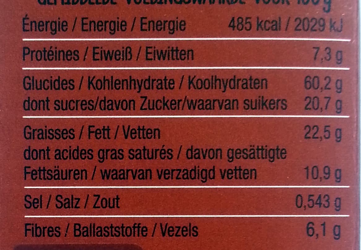 Bisson 20 sablés fins chocolat et fèves de cacao packshot
