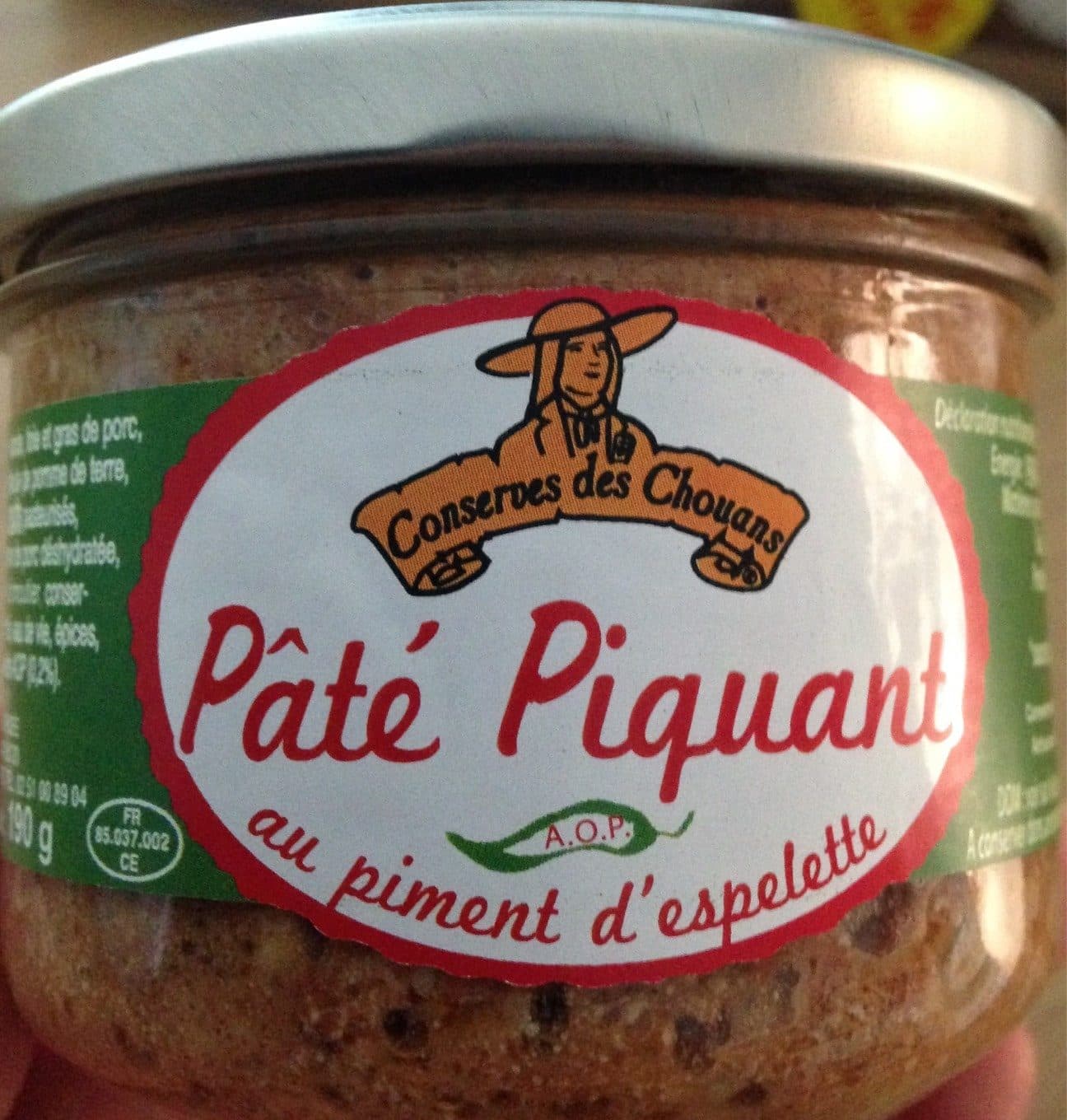 Les mousquetaires Pate piquant a l'ancienne LES CHOUANS packshot