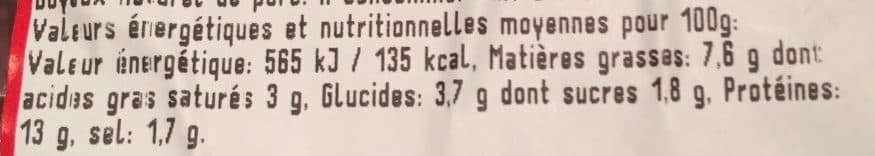 Kersika Boudin Noir Mode Corse packshot