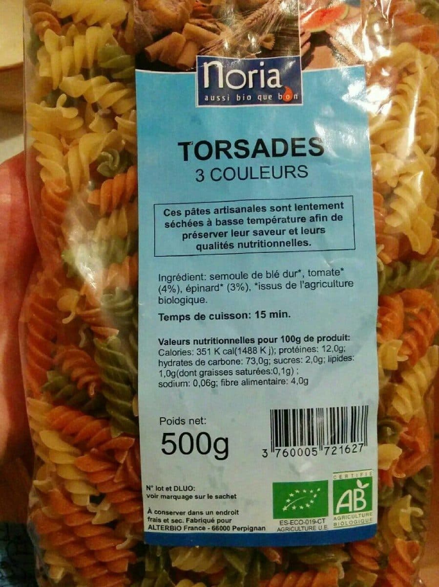 Noria Epicerie / Céréales, Graines, Pâtes, Riz / Pâtes Spéciales packshot