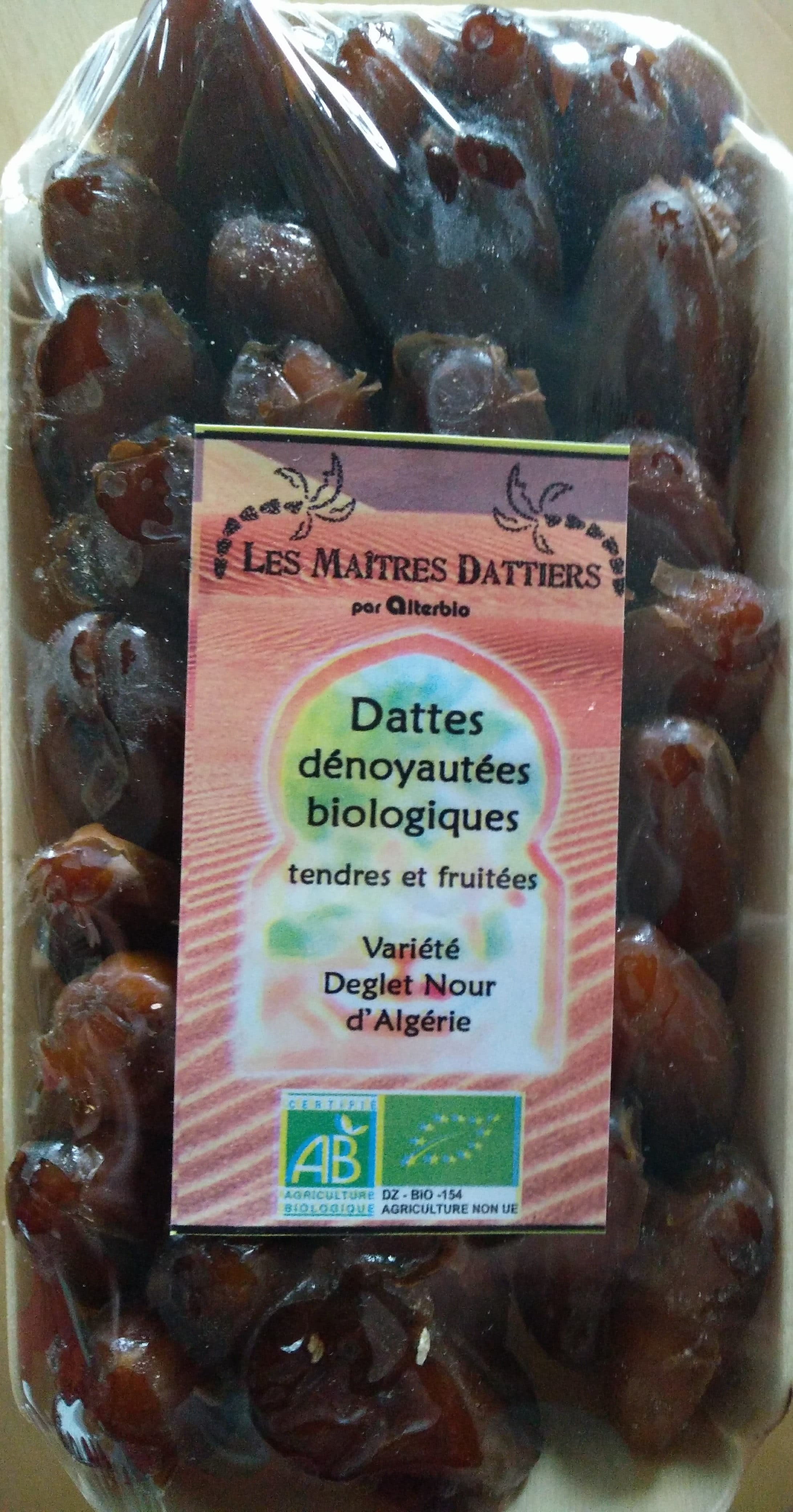 Les Maitres Dattiers Dattes dénoyautées bio packshot