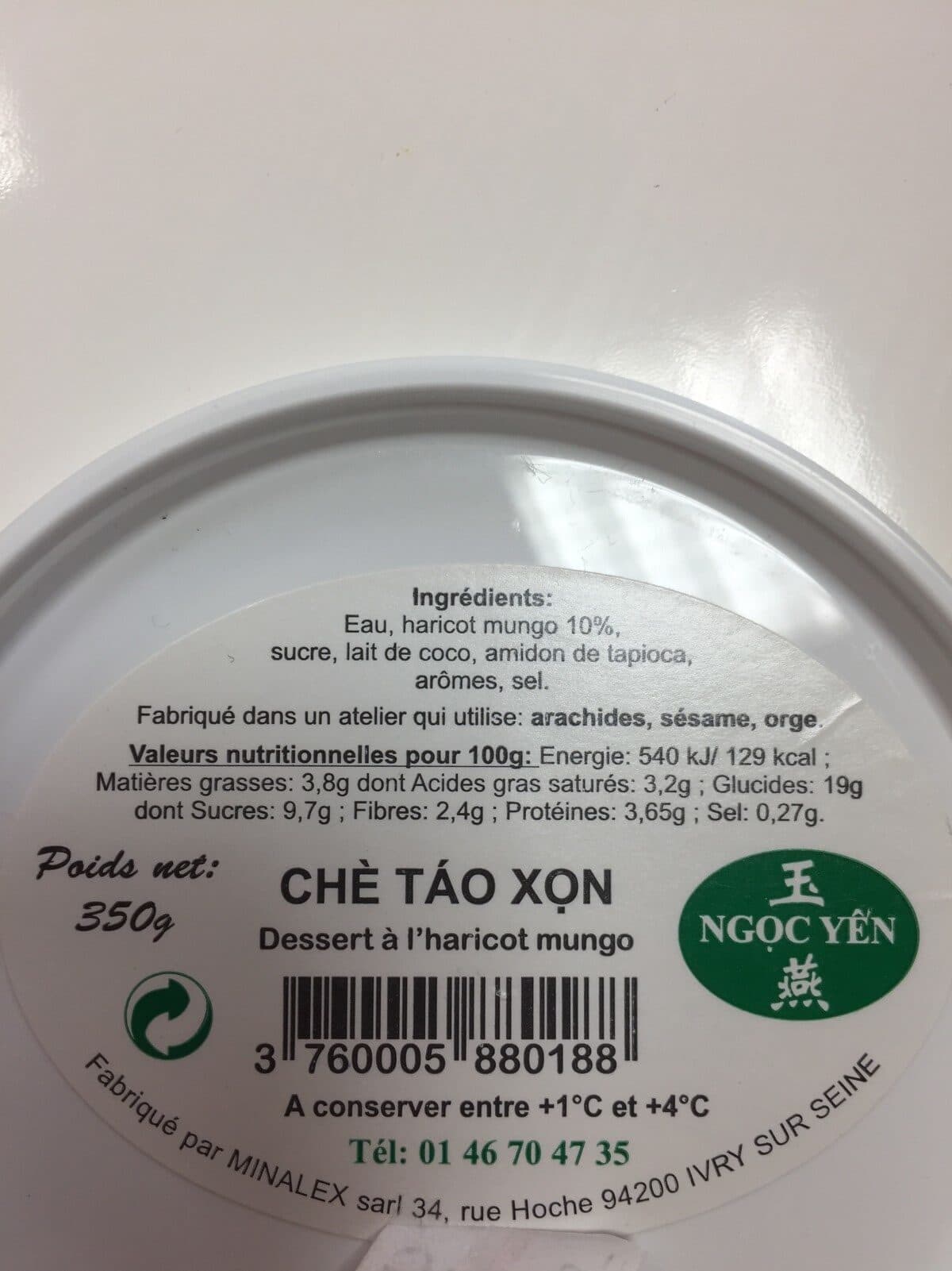 Open Food Facts Dessert Che Tao Xon 320G packshot