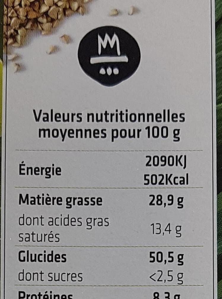 Open Food Facts Biscuit sarrasin poireau packshot