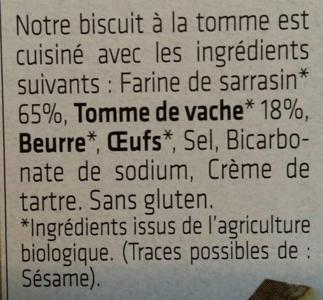 Open Food Facts Biscuits Sarrasin tomme packshot