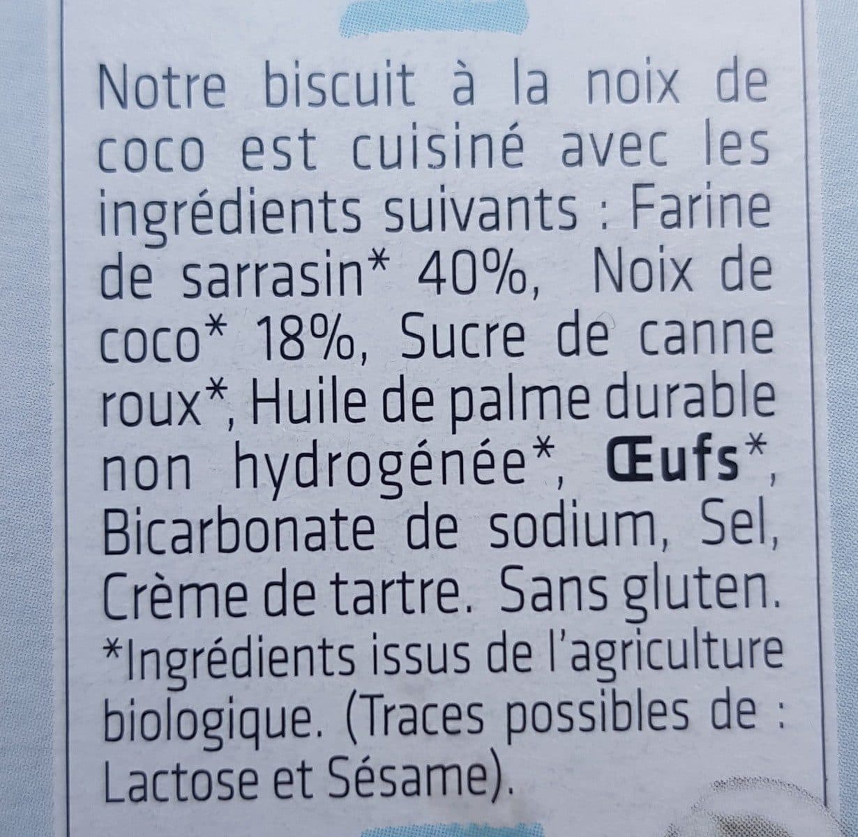Open Food Facts Biscuits sarrasin packshot