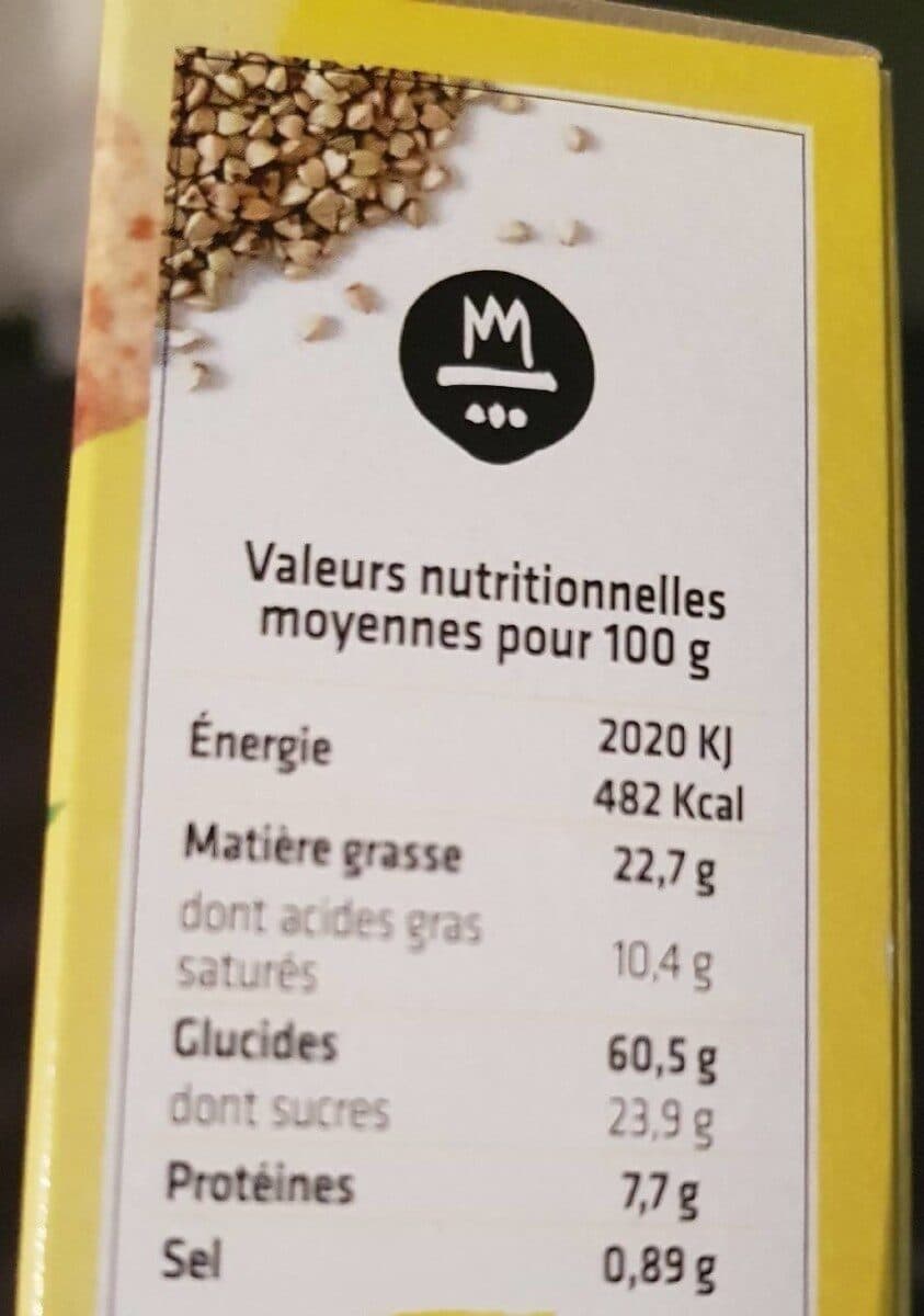 Open Food Facts Biscuits sarrasin citron packshot