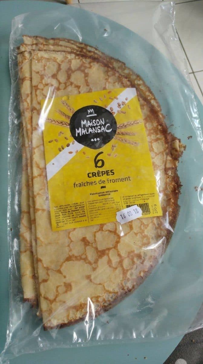 Maison Malansac 6 Crêpes Fraîches de Froment packshot