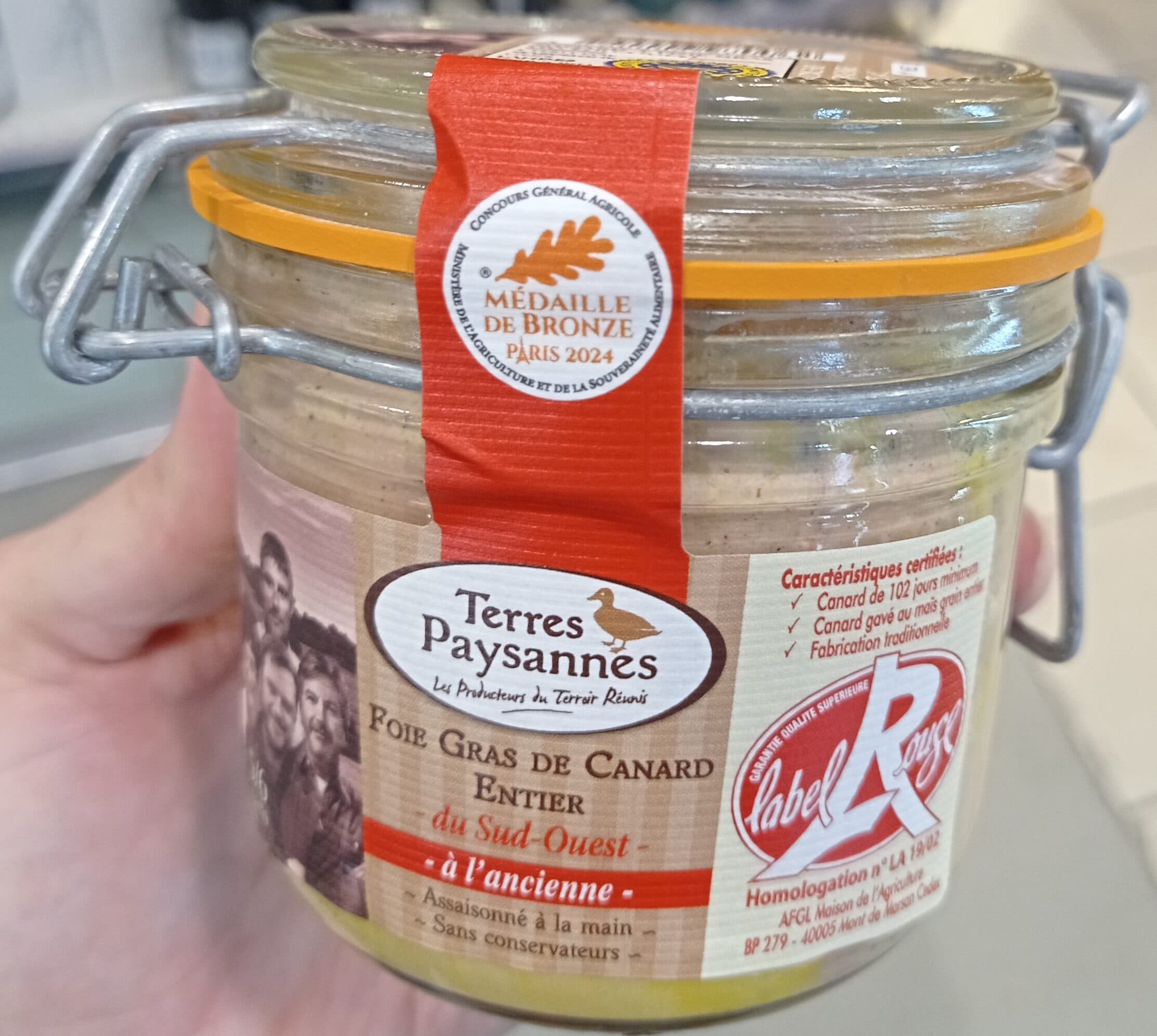 Terres Paysannes Foie Gras de canard entier du Sud-Ouest packshot